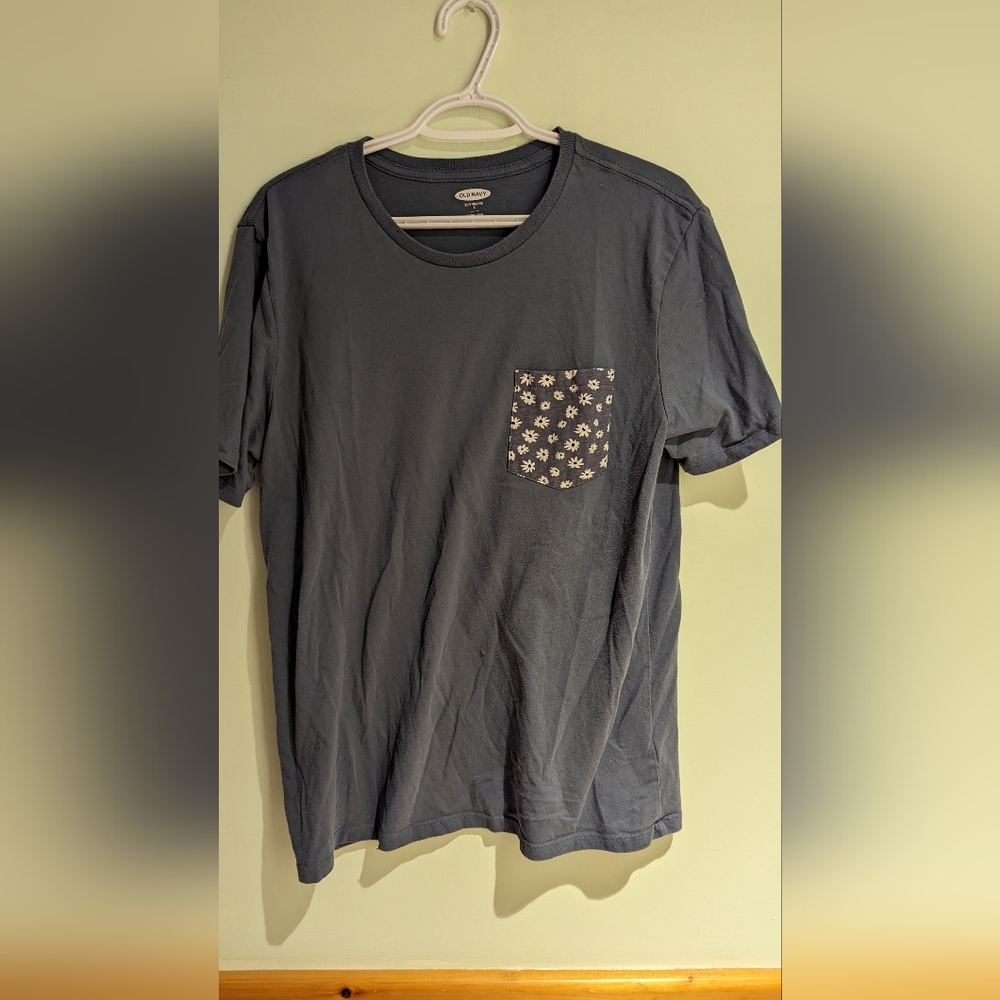 Blue Pocket Tee